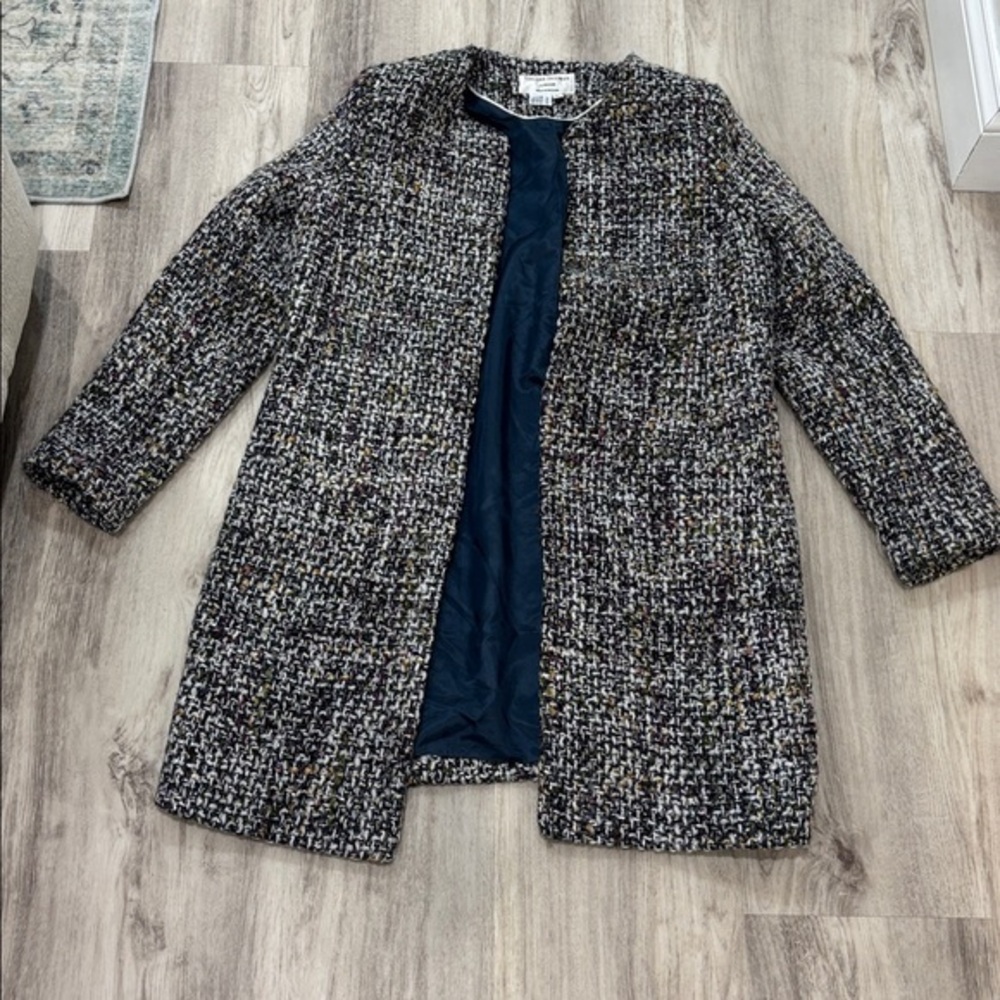 Helene Berman Black and White Tweed Blazer SIZE LARGE